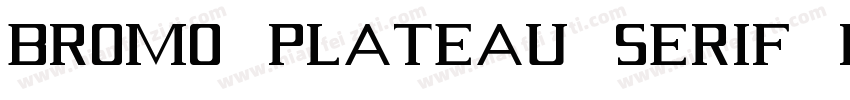 Bromo Plateau Serif Regular字体转换